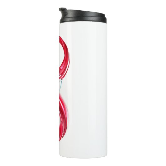 Oneindigheid met rode wijn thermosbeker (Geroteerd rechts)