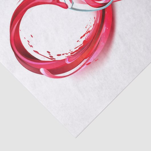 Oneindigheid met rode wijn tissuepapier (Detail)