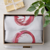 Oneindigheid met rode wijn tissuepapier (Geschenk)