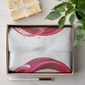 Oneindigheid met rode wijn tissuepapier (Geschenk)