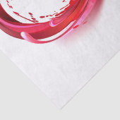 Oneindigheid met rode wijn tissuepapier (Detail)