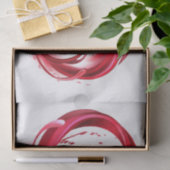 Oneindigheid met rode wijn tissuepapier (Geschenk)
