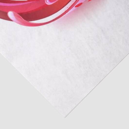 Oneindigheid met rode wijn tissuepapier (Detail)