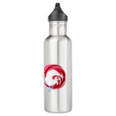 Oneindigheid met rode wijn waterfles  (Rechts)