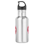 Oneindigheid met rode wijn waterfles (Achterkant)