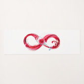 Oneindigheid met rode wijn yogamat (Achterkant (horizontaal))