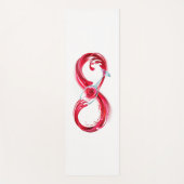 Oneindigheid met rode wijn yogamat (Voorkant)