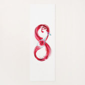 Oneindigheid met rode wijn yogamat (Achterkant)