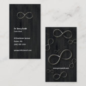 Oneindigheid - Scientist Dark Grey Visitekaartje (Voorkant / Achterkant)