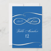 Oneindigheid Symbool Teken Oneindige Liefde Tafel  Kaart (Voorkant)