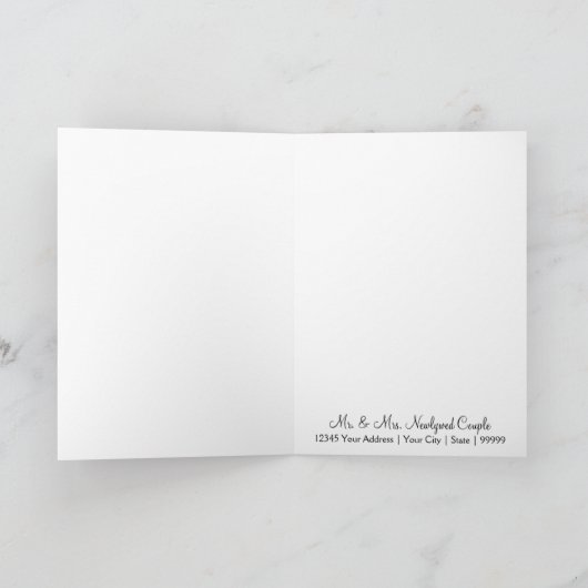 Oneindigheid Symbool Teken Oneindige Liefde Trouw  Bedankkaart (Binnen)