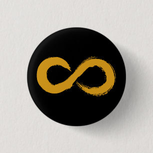 Oneindigheid van autisme-acceptatie ronde button 3,2 cm