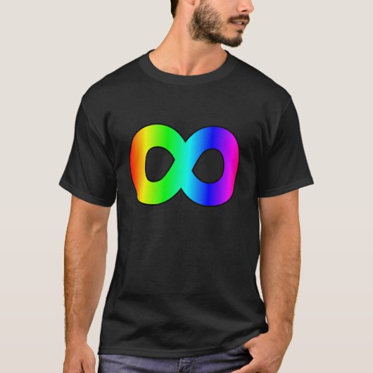 oneindigheid van autisme regenboog t-shirt (Voorkant)