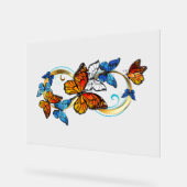 Oneindigheid van Monarch Vlinders Acryl Bord (Hoek)