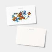 Oneindigheid van Monarch Vlinders Badge (Voor- en achterkant)