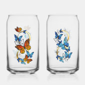Oneindigheid van Monarch Vlinders Blikvorm Glas (Achterkant)