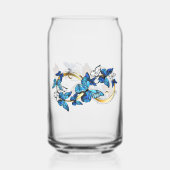 Oneindigheid van Monarch Vlinders Blikvorm Glas (Achterkant)