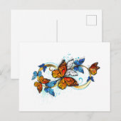 Oneindigheid van Monarch Vlinders Briefkaart (Voorkant / Achterkant)
