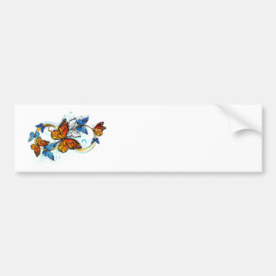 Oneindigheid van Monarch Vlinders Bumpersticker