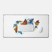 Oneindigheid van Monarch Vlinders Bureaumat (Keyboard & Muis)