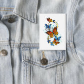 Oneindigheid van Monarch Vlinders Button (Insitu)