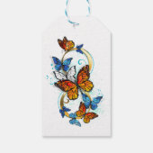 Oneindigheid van Monarch Vlinders Cadeaulabel (Achterkant)