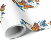 Oneindigheid van Monarch Vlinders Cadeaupapier (Rol Hoek)