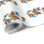 Oneindigheid van Monarch Vlinders Cadeaupapier (Rol Hoek)