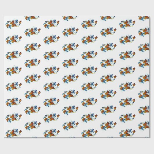 Oneindigheid van Monarch Vlinders Cadeaupapier (Vlak)