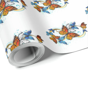 Oneindigheid van Monarch Vlinders Cadeaupapier