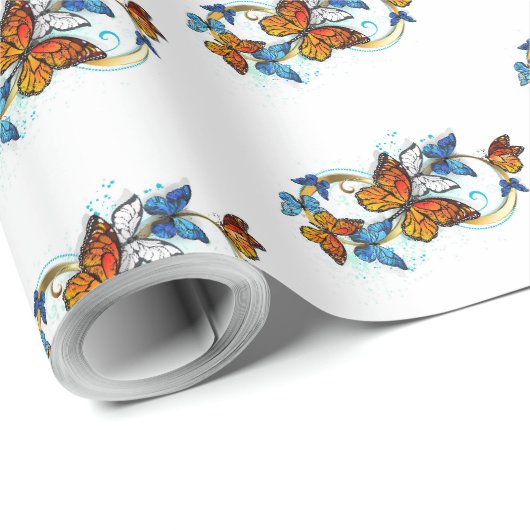 Oneindigheid van Monarch Vlinders Cadeaupapier (Rol Hoek)