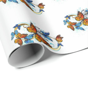 Oneindigheid van Monarch Vlinders Cadeaupapier