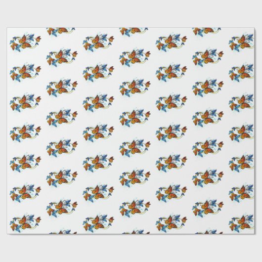 Oneindigheid van Monarch Vlinders Cadeaupapier (Vlak)