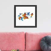 Oneindigheid van Monarch Vlinders Canvas Afdruk (Insitu (Woonkamer))