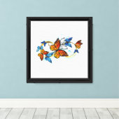 Oneindigheid van Monarch Vlinders Canvas Afdruk (Insitu (Houten vloer))