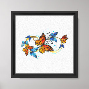Oneindigheid van Monarch Vlinders Canvas Afdruk
