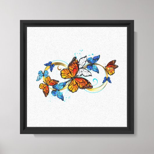 Oneindigheid van Monarch Vlinders Canvas Afdruk (Voorkant)