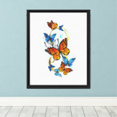 Oneindigheid van Monarch Vlinders Canvas Afdruk (Insitu (Houten vloer))