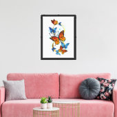 Oneindigheid van Monarch Vlinders Canvas Afdruk (Insitu (Woonkamer))