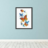 Oneindigheid van Monarch Vlinders Canvas Afdruk (Insitu (Houten vloer))