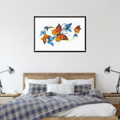 Oneindigheid van Monarch Vlinders Canvas Afdruk (Insitu (Slaapkamer))