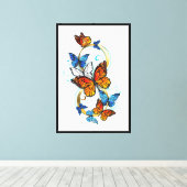 Oneindigheid van Monarch Vlinders Canvas Afdruk (Insitu (Houten vloer))