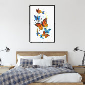 Oneindigheid van Monarch Vlinders Canvas Afdruk (Insitu (Slaapkamer))