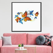 Oneindigheid van Monarch Vlinders Canvas Afdruk (Insitu (Woonkamer))