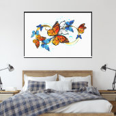 Oneindigheid van Monarch Vlinders Canvas Afdruk (Insitu (Slaapkamer))