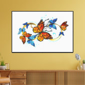 Oneindigheid van Monarch Vlinders Canvas Afdruk (Insitu (Woonkamer))