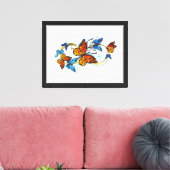 Oneindigheid van Monarch Vlinders Canvas Afdruk (Insitu (Woonkamer))
