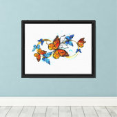 Oneindigheid van Monarch Vlinders Canvas Afdruk (Insitu (Houten vloer))