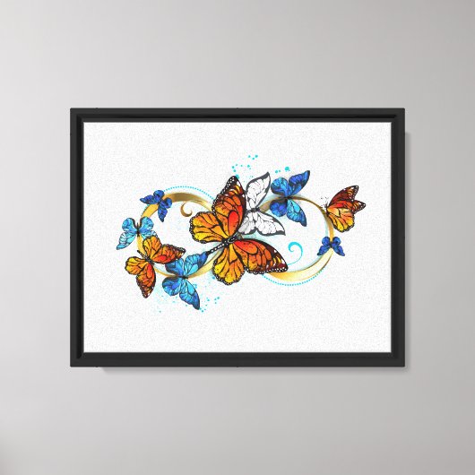 Oneindigheid van Monarch Vlinders Canvas Afdruk (Voorkant)