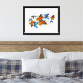 Oneindigheid van Monarch Vlinders Canvas Afdruk (Insitu (Slaapkamer))